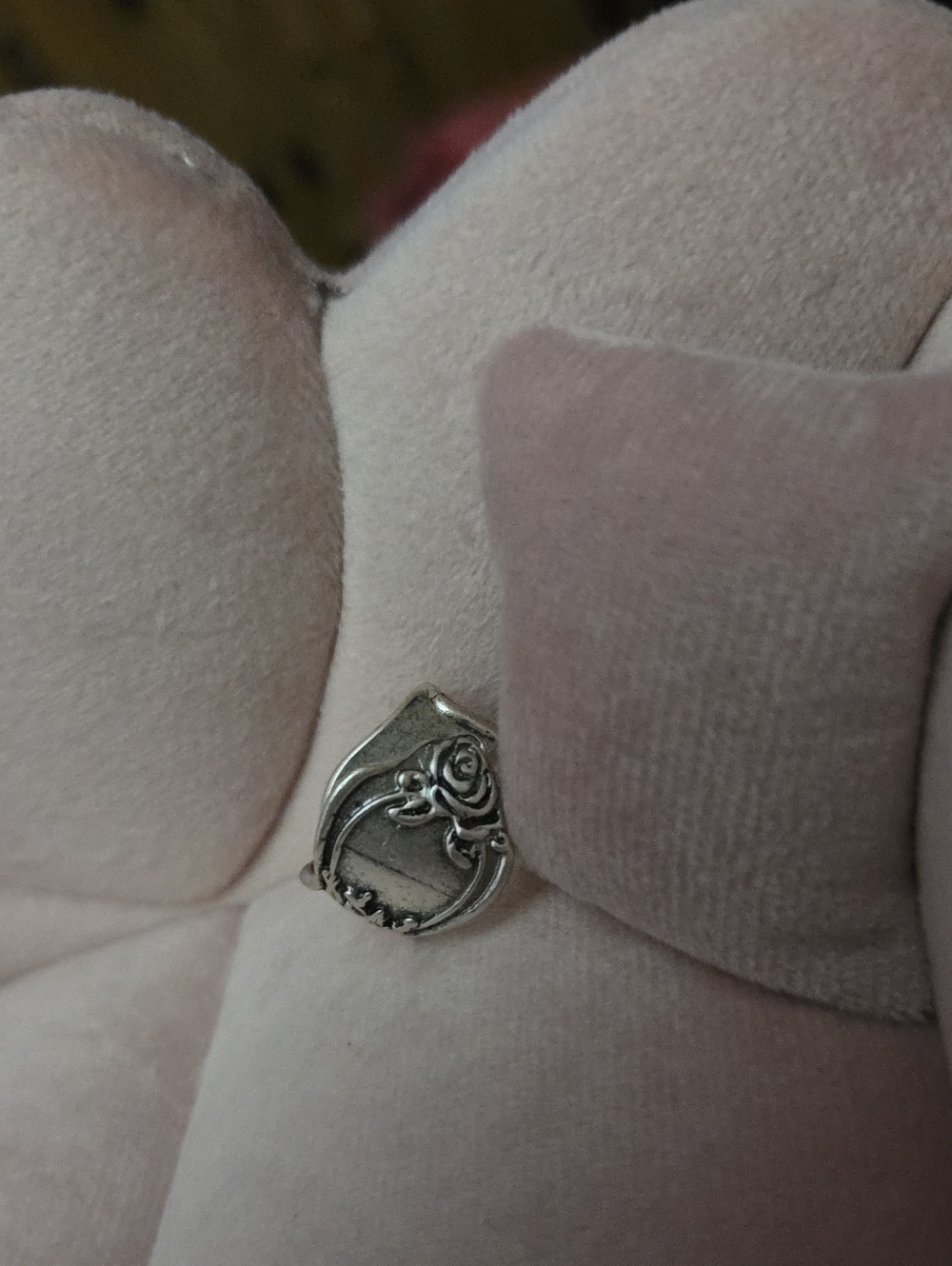Ring Spoon Handcrafted Silver Rose Ring - Size 7 NWOT